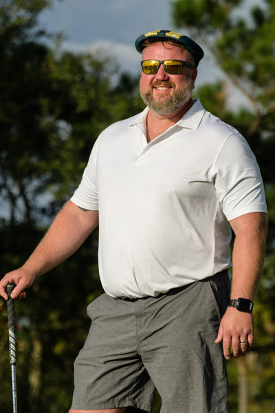 Men's Golf Polo - Logo on Back